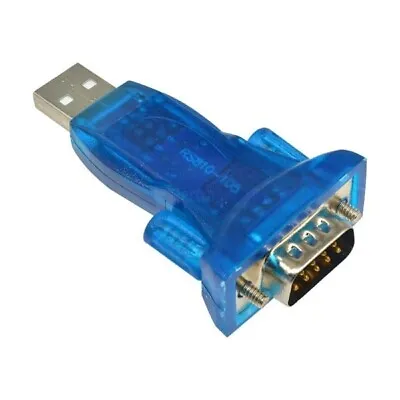 USB 2.0 To RS232 Serial Port DB9 9 Pin Male Converter Adapter - UK Seller • £5.29