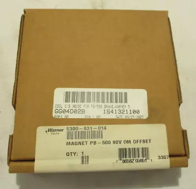 New Warner Electric Pb-500 Brake Clutch Magnet 5300-631-014 • $265.50