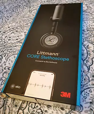 NEW 3M™ Littmann® CORE Digital Stethoscope Black Chestpiece Tube 27 Inch 8570 • $295