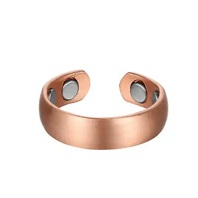 Pure Copper Ring Therapy Arthritis Pain Relief Joint Pain 2 Magnets Men Women • $16.17