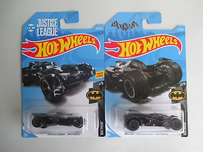 Hotwheels Batman *dc Justice League Batmobile & Batman Arkham Knight Batmobile*  • $11.50