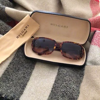 RARE Vintage BVLGARI Women's Tortoise Shell Sunglasses: 35Yrs Old & Fabulous! • $380