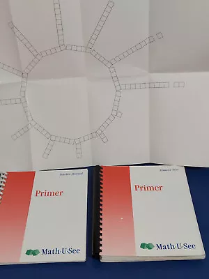 Math U See Primer Teacher Manual & Decimal Sheet • $10