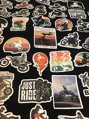 LOT Of 10 Stickers MOTOCROSS Moto X Motorcycle Racing Helmet Graffiti Bike Theme • $3.49