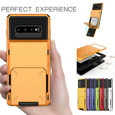 Protective Armour Hard Phone Case Cover With Card Holder For Huawei P20 30 40Pro • $13.96