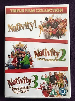 NATIVITY! / NATIVITY 2 / NATIVITY 3 - Triple Film DVD Set Christmas Theme SEALED • £4.76