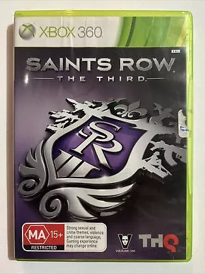 SAINTS ROW: THE THIRD Microsoft Xbox 360 Game : COMPLETE VGC - FREE & FAST POST! • $8.48