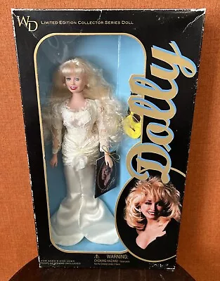 VTG 1996 WD Goldberger Dolly Parton Limited Edition Fashion Doll White Dress NIB • $24.99