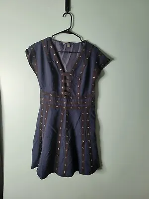 Zac Posen For Target Snap Button Grunge Bondage Dress Size M Flawed • $15.04