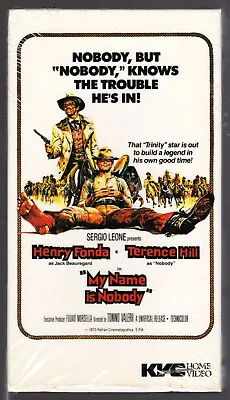 MY NAME IS NOBODY (1973) Henry Fonda Sergio Leone *SPAGHETTI WESTERN* Kartes VHS • $11.95