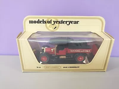 Matchbox Models Of Yesteryear Y13 1918 Crossley Coal & Coke Evans Bros Boxed • £8.99