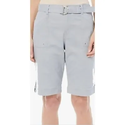 Gloria Vanderbilt Women's Sierra Stretch Twill Short With Self Belt Size 8 • $8.10