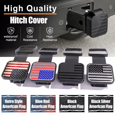 Flag Car Trailer Hitch Cover Trailer Hook Dustproof Plug Square Mouth Protector • $9.85