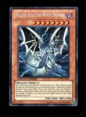 Yu-gi-oh! Malefic Blue-eyes White Dragon Ymp1-en002 Limited Edition Secret Rare • $5.51