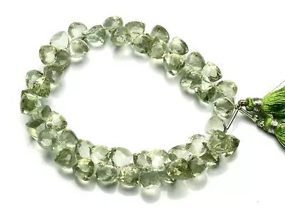 Natural Gem Green Amethyst Prasiolite 8mm Size Faceted 3D Trillion Beads 9  • $31.20