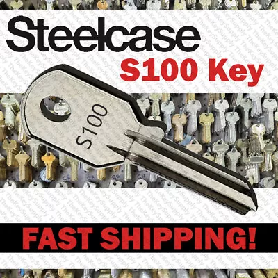 Chicago / Steelcase S100 Replacement Key -  Office Furniture File Cabinet Lock • $4.95