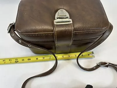 Vintage SLR 1500 Leather Camera Bag Made In USA Brown Leather • $12.50
