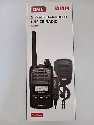 GME TX6160 5W UHF Radio Professional Kit (Black) • $269