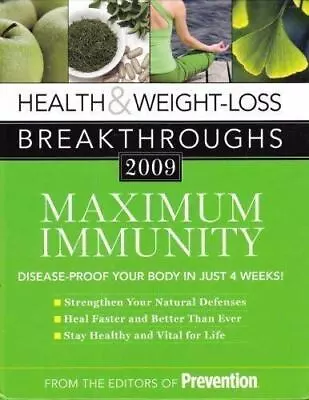 Health And Weight-Loss Breakthroughs 2009 By Pa.) Staff Prevention (Firm :... • $3.99