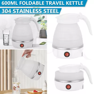 $19.89 • Buy Portable Travel Collapsible Electric Water Kettle Foldable Silicone Water Pot