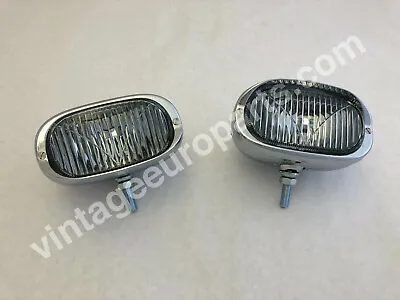 Pair Of Square Classic Fog Lights For Mercedes W121 190sl Porsche 356  • $286.49