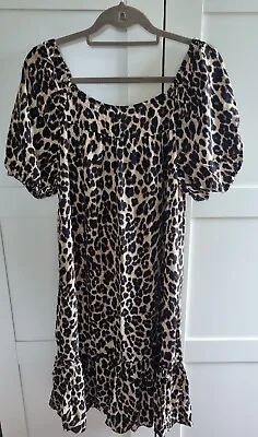 £1.50 • Buy Womens Leopard Print Midi Dress Size 12 Bnwt. Summer, Boho