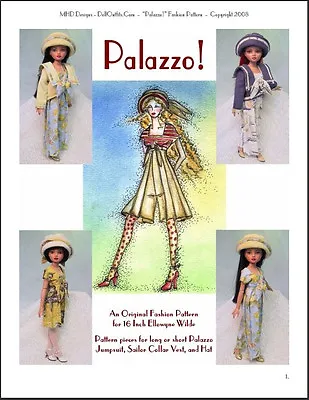  Palazzo!  Original Fashion Pattern For Ellowyne Wilde  • $17.50