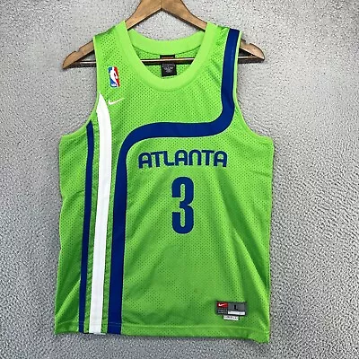 Vintage Atlanta Hawks Jersey Youth Large Green Abdur Rahim Retro Sewn Length +2 • $34.83