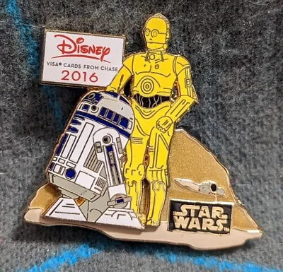 Disney Chase VISA Cardholder Enamel Pin Star Wars C3PO R2D2 2016 • $14.95