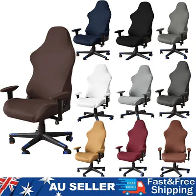 Universal Stretch Gaming Chair Cover Office Computer Racing Chair Seat Protector • $23.74