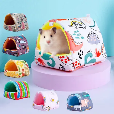 £3.47 • Buy Rabbit Guinea Pig Soft Nest Small Animal Sleeping Bed Warm Mat Hamster House New