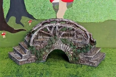 Miniature Enchanted Bridge With Stairway For Fairy Or Gnome Garden NEW • $14.95