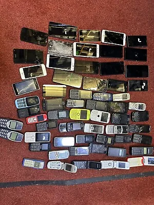 60 Mobile Phones Joblot - Untested - Spares Or Repairs • £150