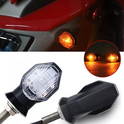 Universal Motorcycle Amber LED Turn Signal Lights Mini Indicator Lights • $13.30