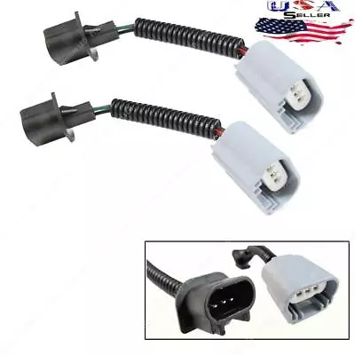 2X H13 9008 Extension Wiring Harness Socket Connectors For Headlights Fog Lights • $9.88