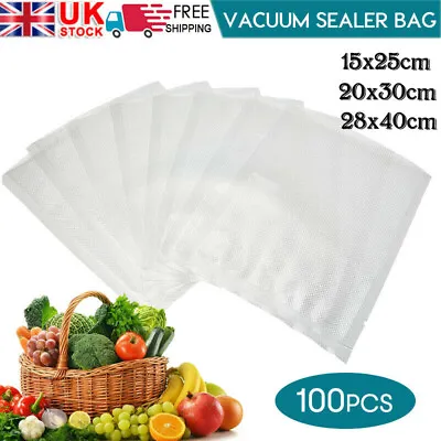 Home Vacuum Food Sealer Bags Vacum Sealer Dry Wet Pack Machine/Food Bags UK • £12.49