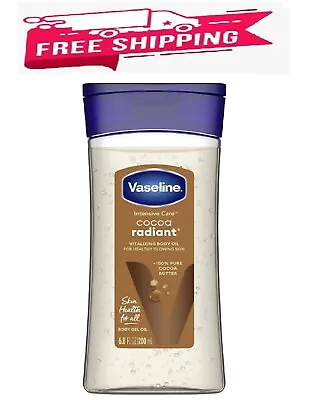 Vaseline Intensive Care Radiant Body Oil Gel With Cocoa Butter For Dry Skin 6.8 • $8.91