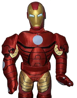 Rare Marvel Iron Man Plush Toy Marvel Universal Live - Plastic Head - 17” Tall • £14.99