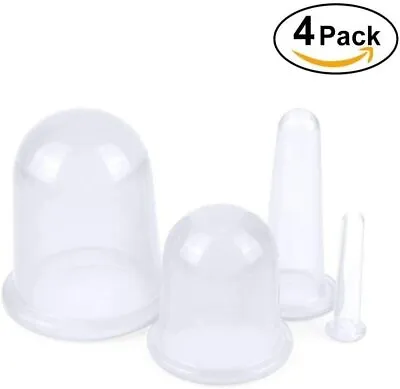 $9.99 • Buy Massage Cupping Cups Silicone Vacuum Suction Cupping Therapy Anti Cellulite Body