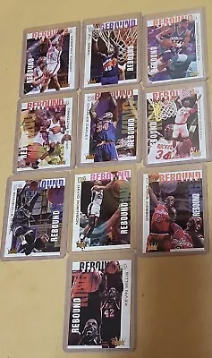 1994-95 Nba Fleer Ultra Rebound Kings Basketball Cards Complete Set Of 10 • $19.99