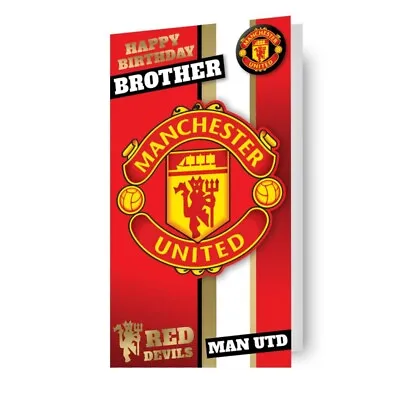 Brother Birthday Card Manchester United Man Utd Card Official Product • £2.80
