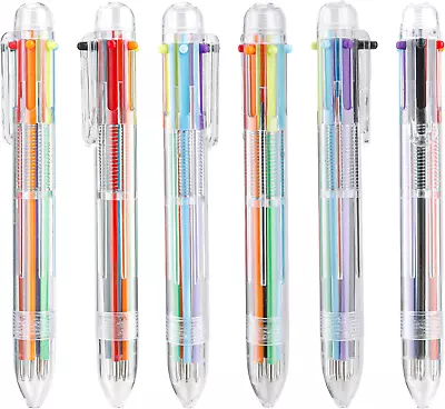 Multicolor Pen In One Multicolor Ballpoint Pens 6 Pack Retractable Multiple Co • $5.24