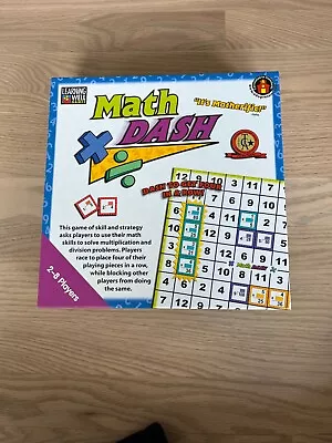 Math Dash Game Multiplication & Division Board Game - EUC Condition • $19.99
