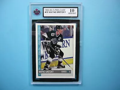 1992/93 O-pee-chee Nhl Hockey Card #15 Wayne Gretzky Ksa 10 Gem Mint Sharp+ Opc • $129.99