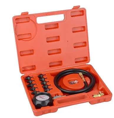 12pcs Engine Oil Pressure Test Tool Kit Tester Gauge Diagnostic Auto Tools SetAU • $33.55
