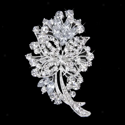 £5.29 • Buy Brooch Pin Buckle Diamante Flower Corsage Wedding Dress