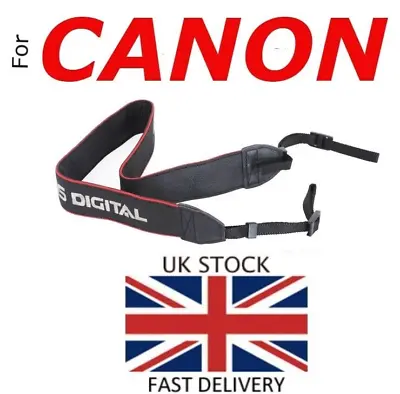 Canon EOS Digital Camera Shoulder / Neck Strap For 7D/5D/60D/50D/40D/30D/20D/10D • £6.99