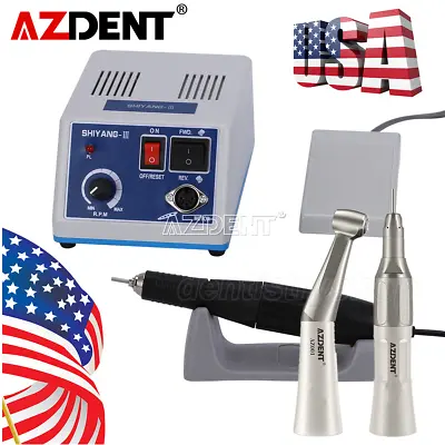 USA Dental Electric Micromotor/35K RPM Handpiece/Contra Angle/Straight Handpiece • $46.36