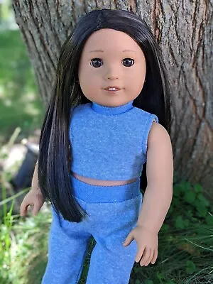 Yana Custom American Girl Doll OOAK Black Hair Brown Eyes Kanani Medium Jess • $155