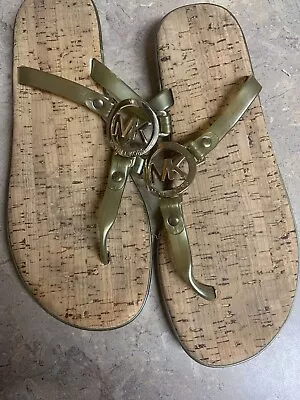 Michael Kors Charm Jelly Slip-on Thong Flip Flop Sandals Size 8 • $20